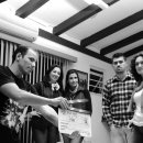 The litigants on the screen are not actors